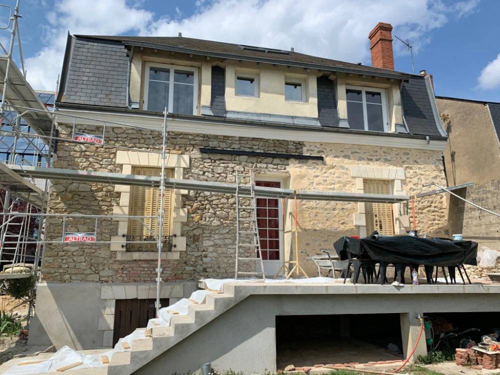 construction façade maison